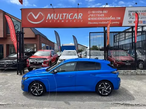 Peugeot 308 1.2L Allure Pack Puretech Aut 130HP usado (2023) color Azul financiado en cuotas(pie $3.275.000)