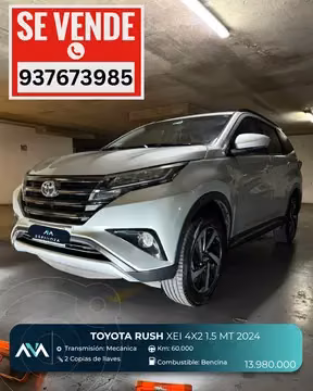 Toyota Rush 1.5L XEI usado (2024) color Blanco precio $13.980.000