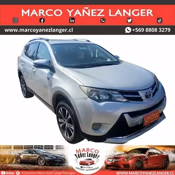 Toyota Rav4 2.5 Limited 4X2 Aut usado (2016) color Plata precio $12.990.000