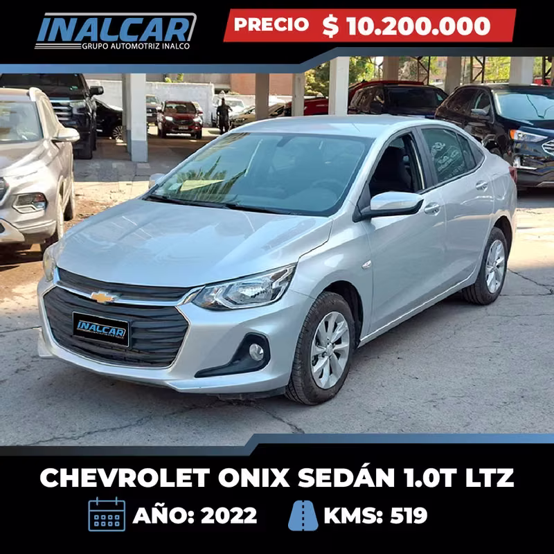 Chevrolet Onix 2022 usado precio $10.200.000