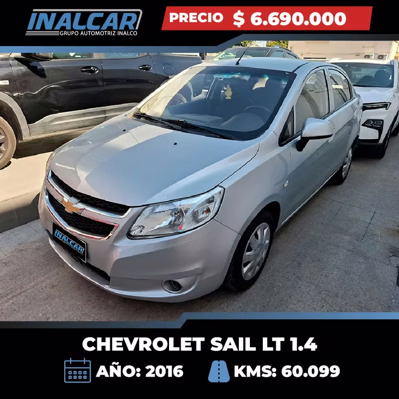 Chevrolet Sail 2016 usado precio $6.690.000